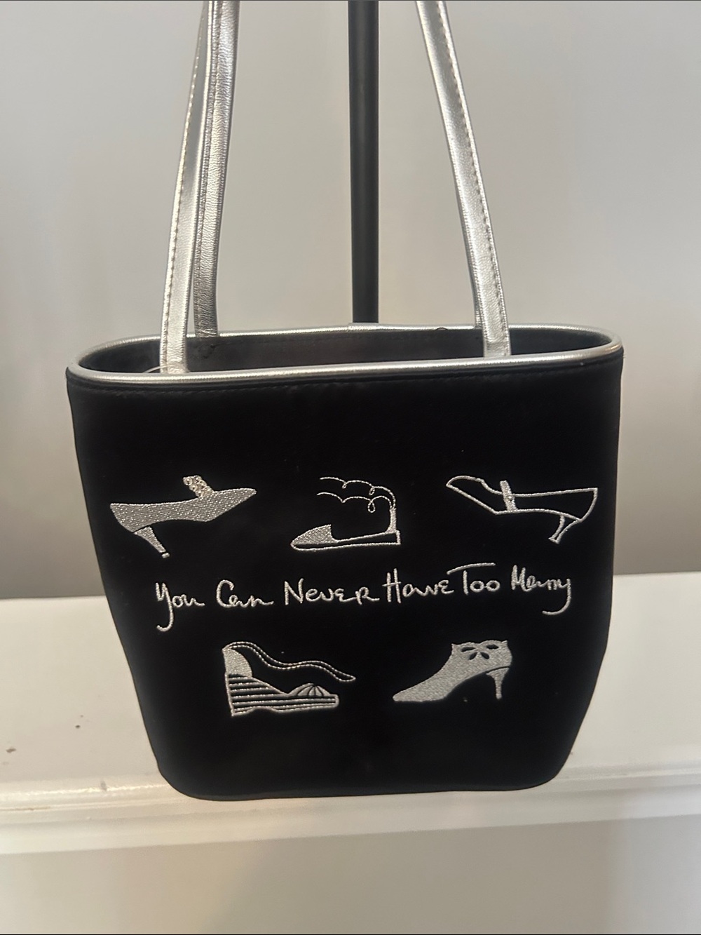 Lulu Guinness y2k kitsch shoe mini tote with whimsical embroidery